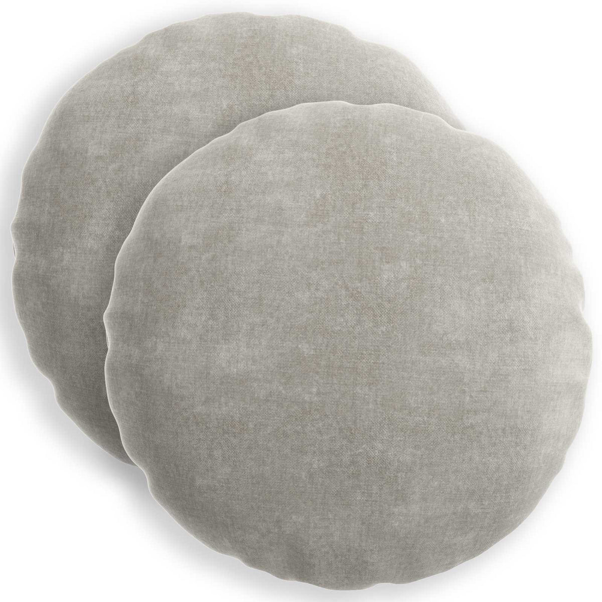 Kussensloop 2 st HEERLEN Lichtgrijs Ø 50 cm Chenille Stof is nu te koop bij PeponiXL, paradijselijk wonen!