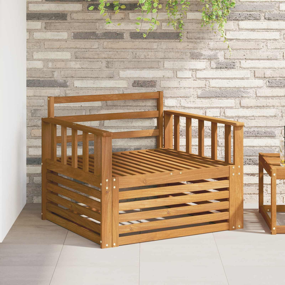 2 Stuk Tuinbank Naturel is nu te koop bij PeponiXL, paradijselijk wonen!