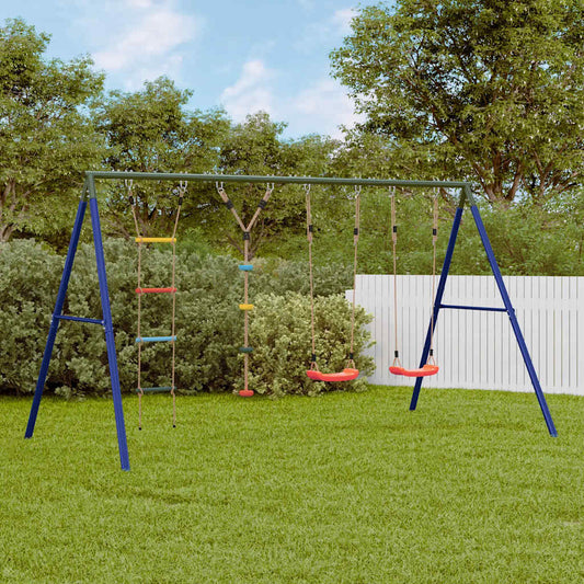 Schommelset met schommels, ladder en klimtouw met schijven is nu te koop bij PeponiXL, paradijselijk wonen!