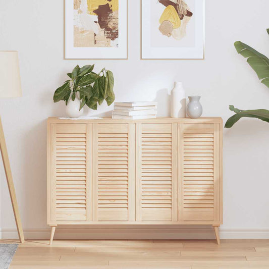 Kastdeuren met lamellen 4 st 69x29,5 cm massief grenenhout is nu te koop bij PeponiXL, paradijselijk wonen!