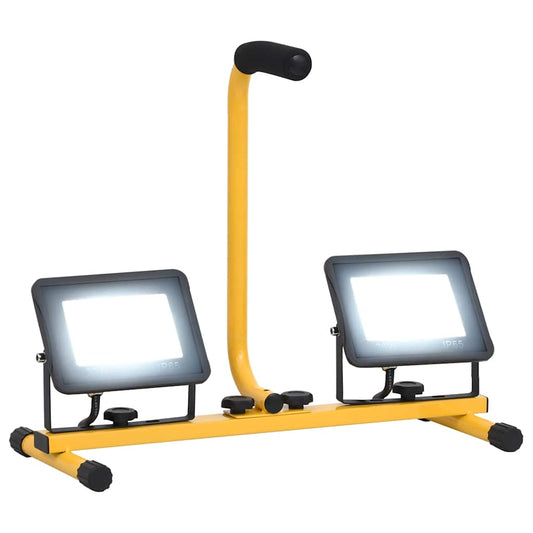 Spotlight met handvat LED 2x30 W koudwit is nu te koop bij PeponiXL, paradijselijk wonen!