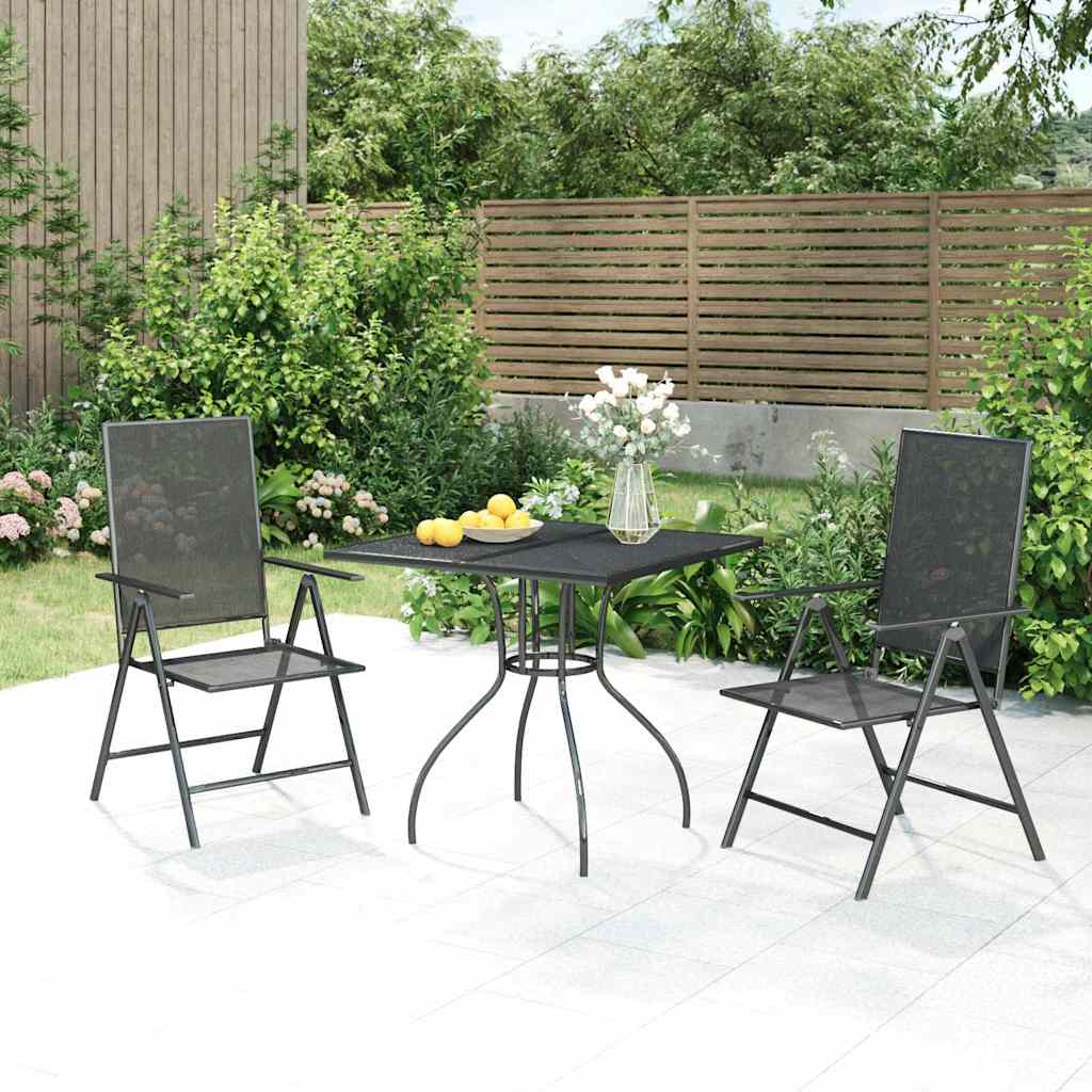 3-delige Tuinset staal antracietkleurig is nu te koop bij PeponiXL, paradijselijk wonen!