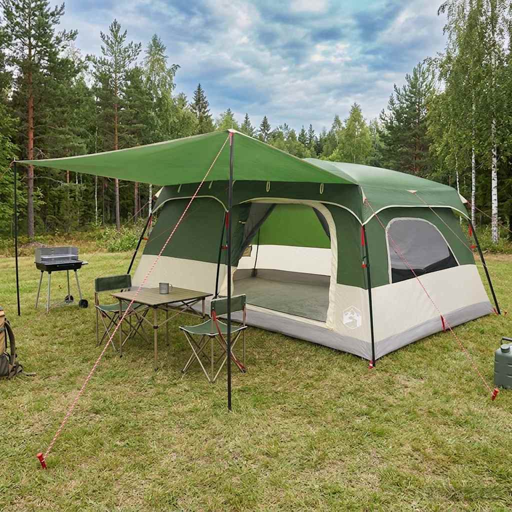 Gezinstent met dak Groen 500 x 400 x 230 cm Polyester en staal is nu te koop bij PeponiXL, paradijselijk wonen!