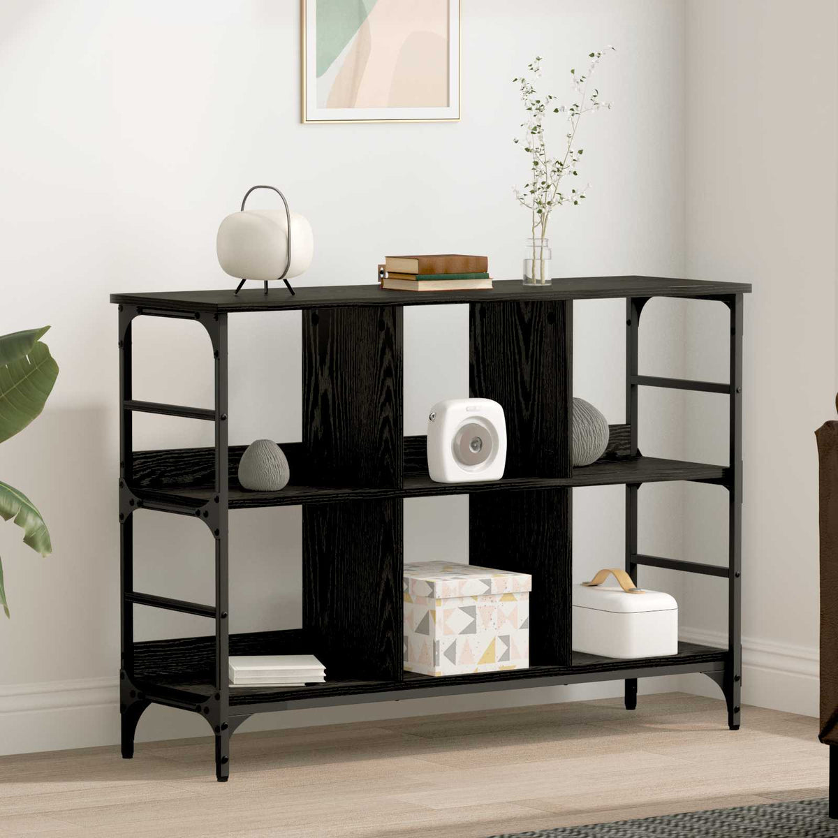 Dressoir Zwart Eiken 102 x 32 x 73,5 cm is nu te koop bij PeponiXL, paradijselijk wonen!