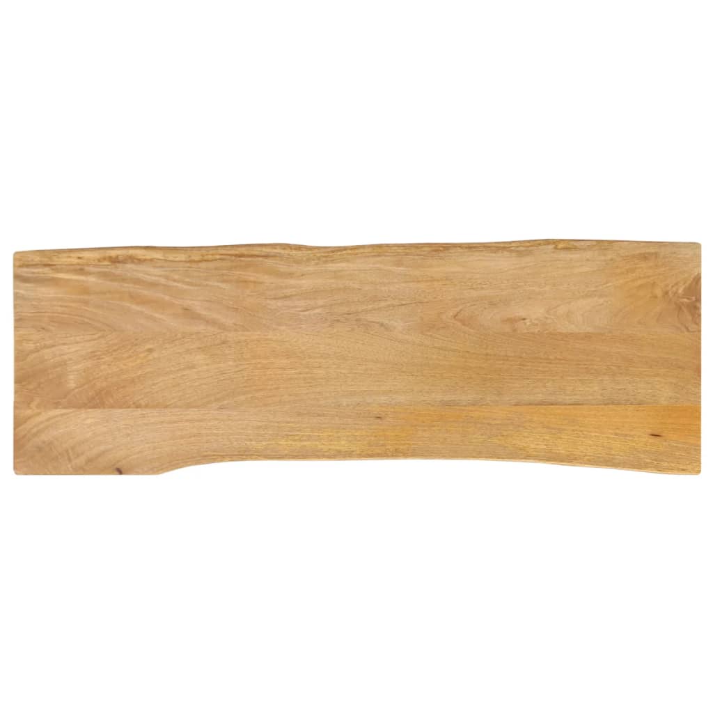 Tafelblad met natuurlijke rand 120x40x2,5 cm massief mangohout is nu te koop bij PeponiXL, paradijselijk wonen!