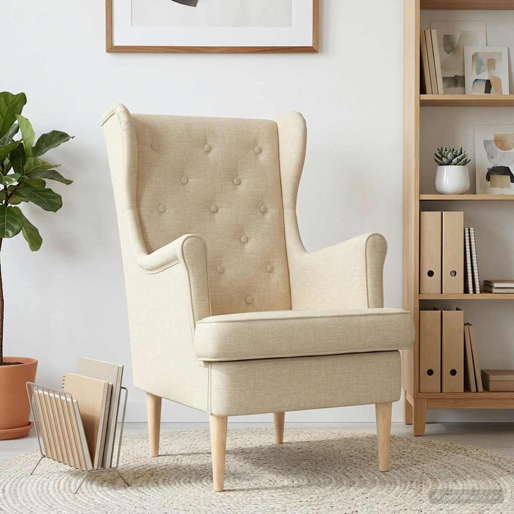 Fauteuil Crème Stof is nu te koop bij PeponiXL, paradijselijk wonen!