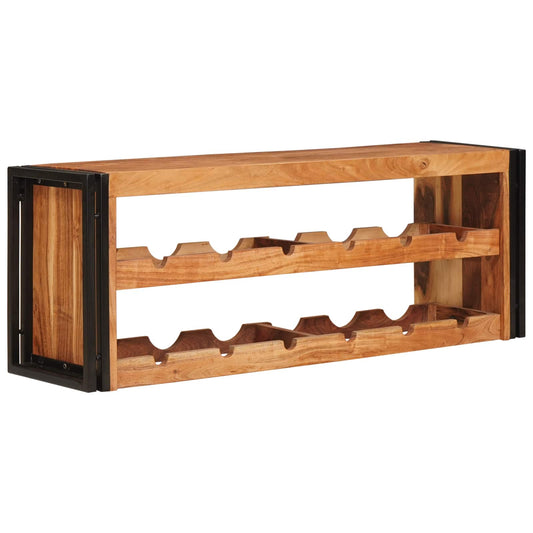Wijnrek Bruin 120 x 45 x 33 cm Massief Acaciahout is nu te koop bij PeponiXL, paradijselijk wonen!