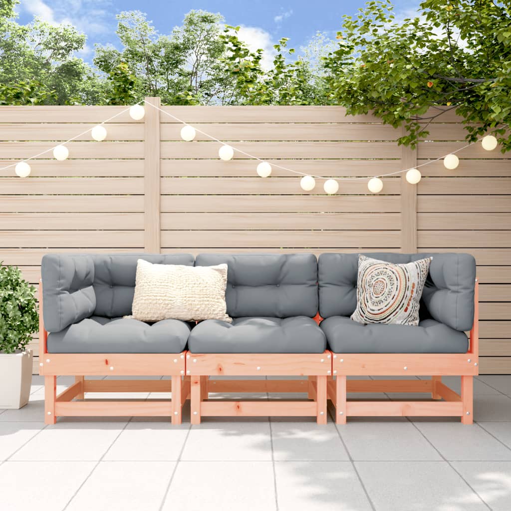 3-delige Loungeset massief douglashout is nu te koop bij PeponiXL, paradijselijk wonen!