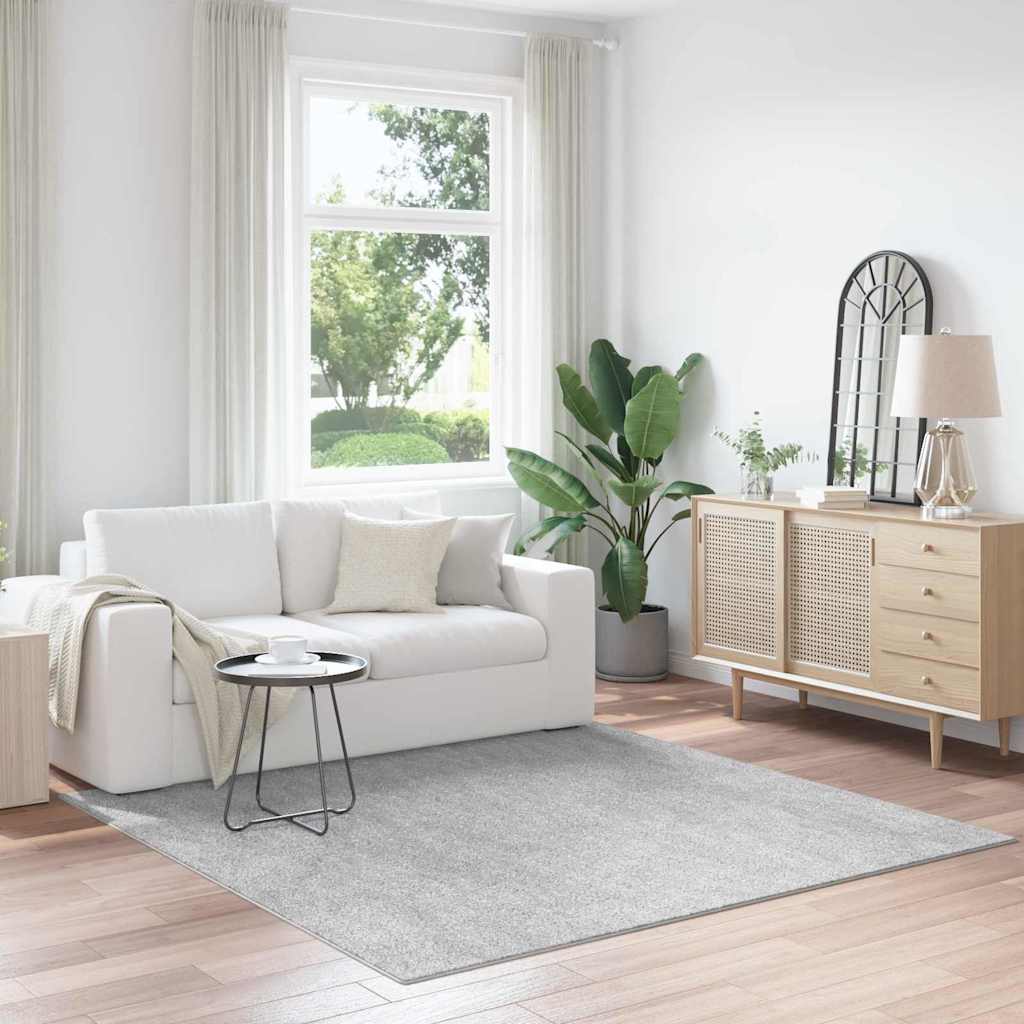 Antislip Shaggy Tapijt Grijs 200 x 200 cm PP is nu te koop bij PeponiXL, paradijselijk wonen!