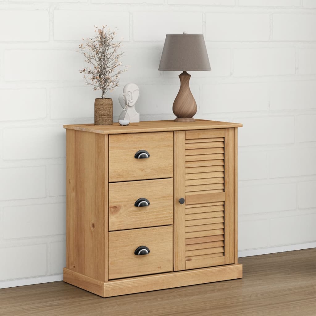 Dressoir met lades VIGO 78x40x75 cm massief grenenhout is nu te koop bij PeponiXL, paradijselijk wonen!
