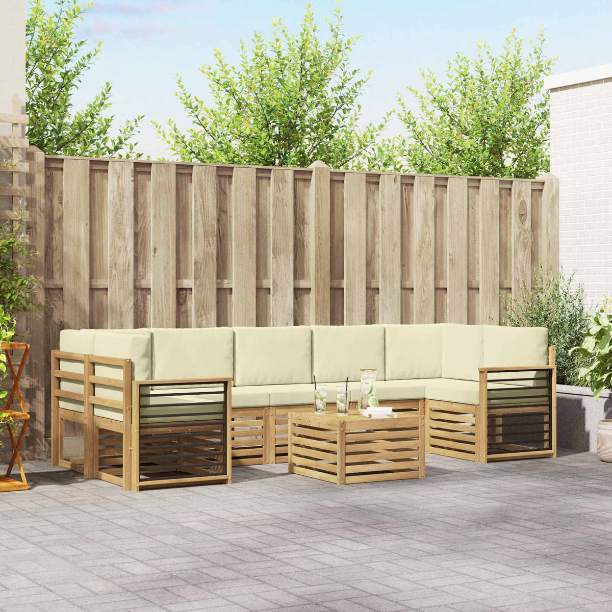Sofa-Sets Massief Acaciahout is nu te koop bij PeponiXL, paradijselijk wonen!