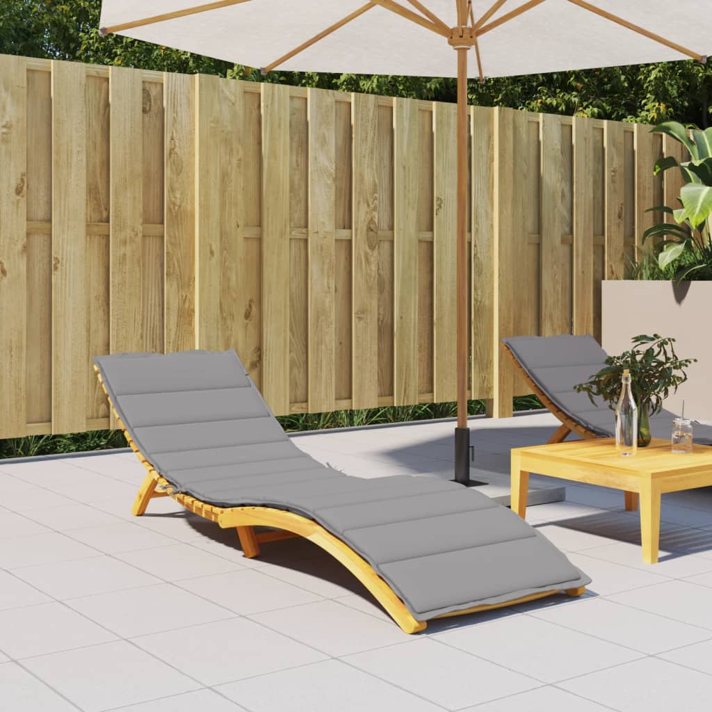 Ligbedkussen 200x60x3 cm oxford stof grijs is nu te koop bij PeponiXL, paradijselijk wonen!