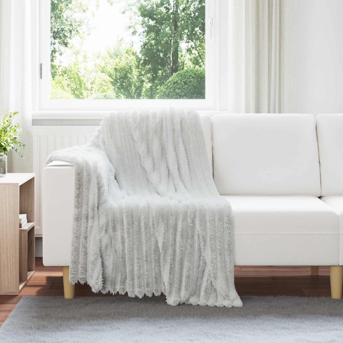 Kleden 6 pcs Grijs 150 x 130 cm Fleece is nu te koop bij PeponiXL, paradijselijk wonen!