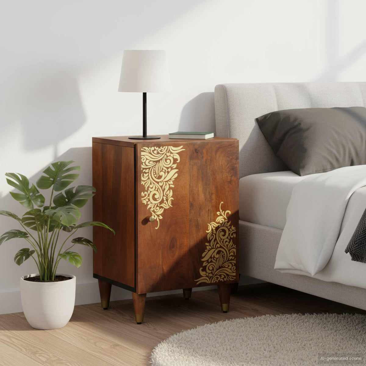 Badkamerkast Honingbruin 38 x 33 x 58 cm Massief Mango Hout is nu te koop bij PeponiXL, paradijselijk wonen!