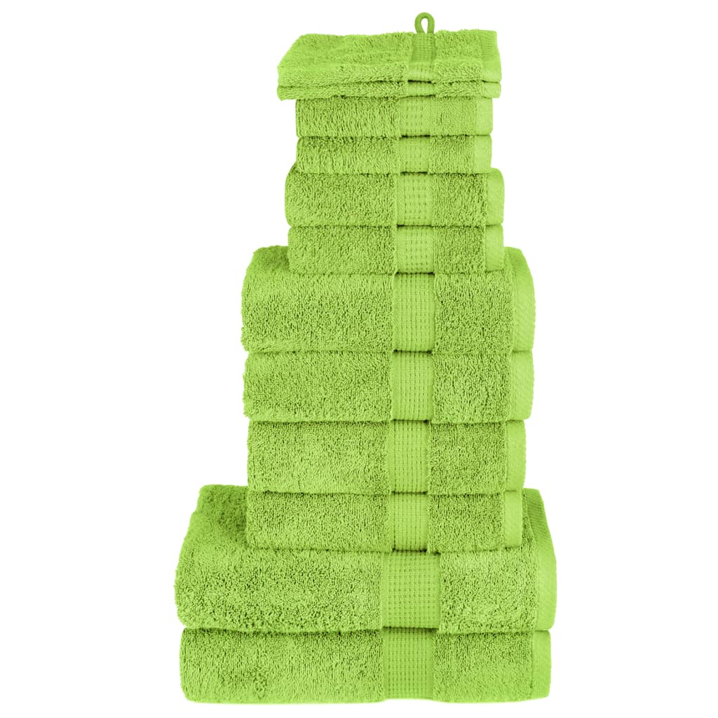 12-delige Handdoekenset SOLUND 600 g/m² groen is nu te koop bij PeponiXL, paradijselijk wonen!