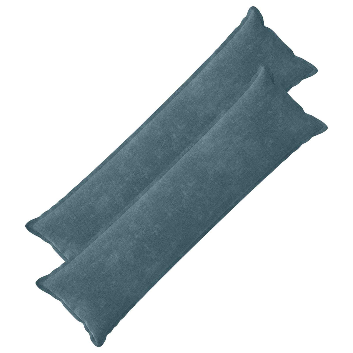Kussensloop 2 st HOUTEN Blauw 40 x 145 cm Chenille Stof is nu te koop bij PeponiXL, paradijselijk wonen!