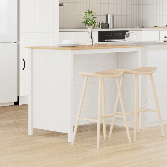 Keuken Eilanden HILL Wit 112 x 66 x 90 cm Massief grenenhout is nu te koop bij PeponiXL, paradijselijk wonen!