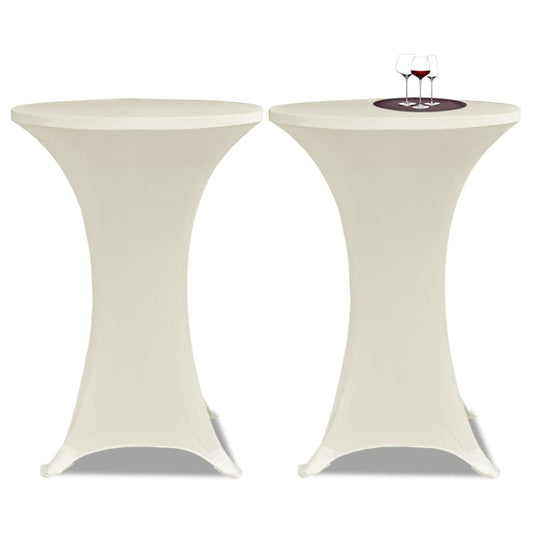 Statafelhoes Stretch Ø60cm Crème (2 stuks) is nu te koop bij PeponiXL, paradijselijk wonen!