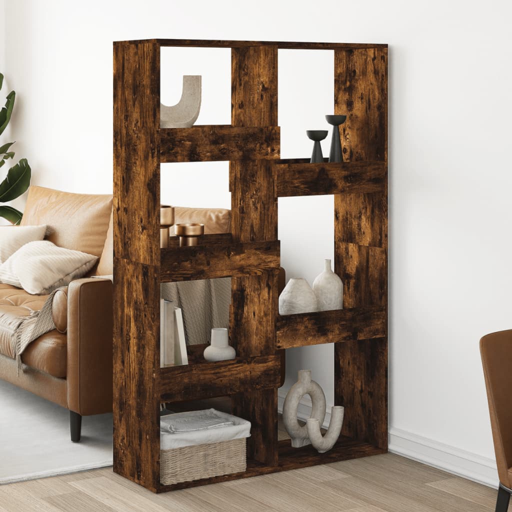 kamerscherm 100x33x155,5 cm bewerkt hout gerookt eikenkleurig is nu te koop bij PeponiXL, paradijselijk wonen!