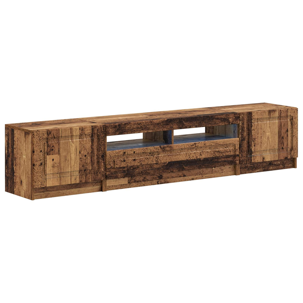 5-delige LED TV-kast Oud hout Bewerkt hout is nu te koop bij PeponiXL, paradijselijk wonen!