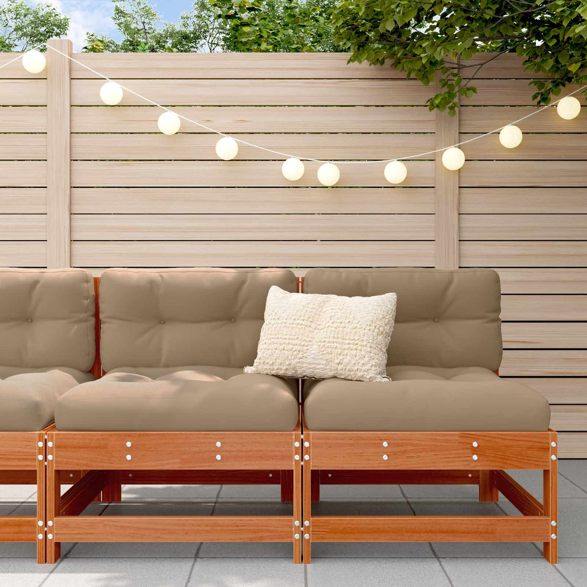 Tuin Midden Sofa Massief grenenhout Wasbruin is nu te koop bij PeponiXL, paradijselijk wonen!