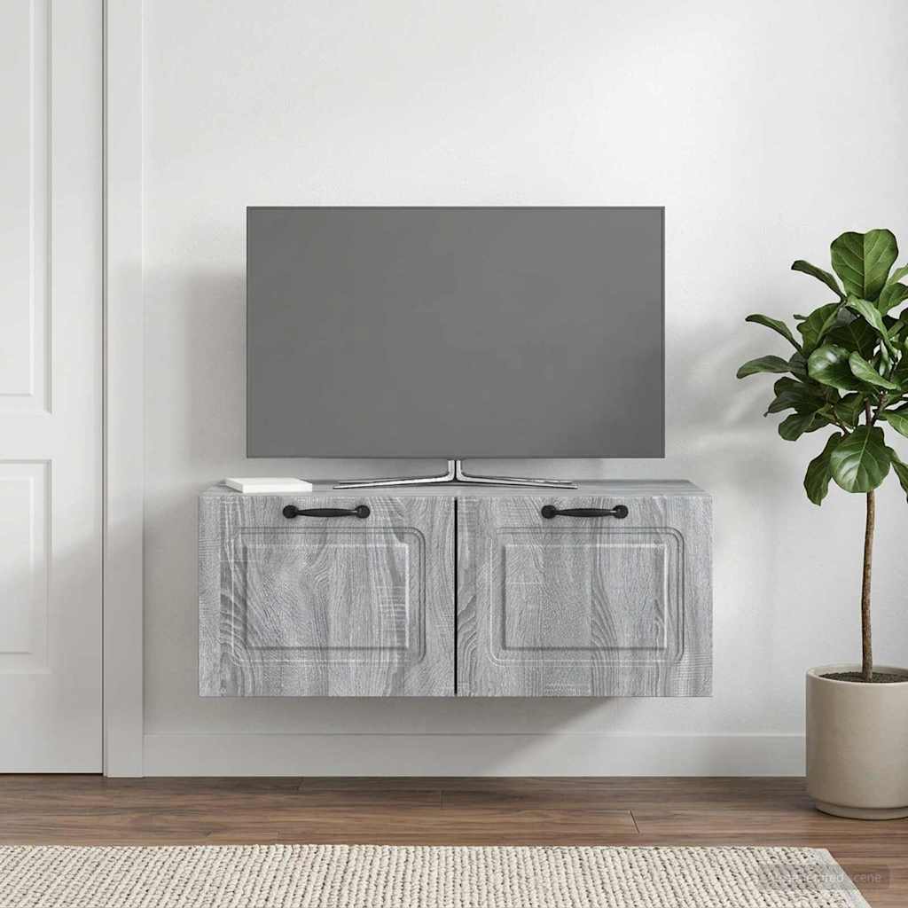 Wandbeugel TV-kast Grijs sonoma 78,5 x 41 x 30 cm Bewerkt hout is nu te koop bij PeponiXL, paradijselijk wonen!