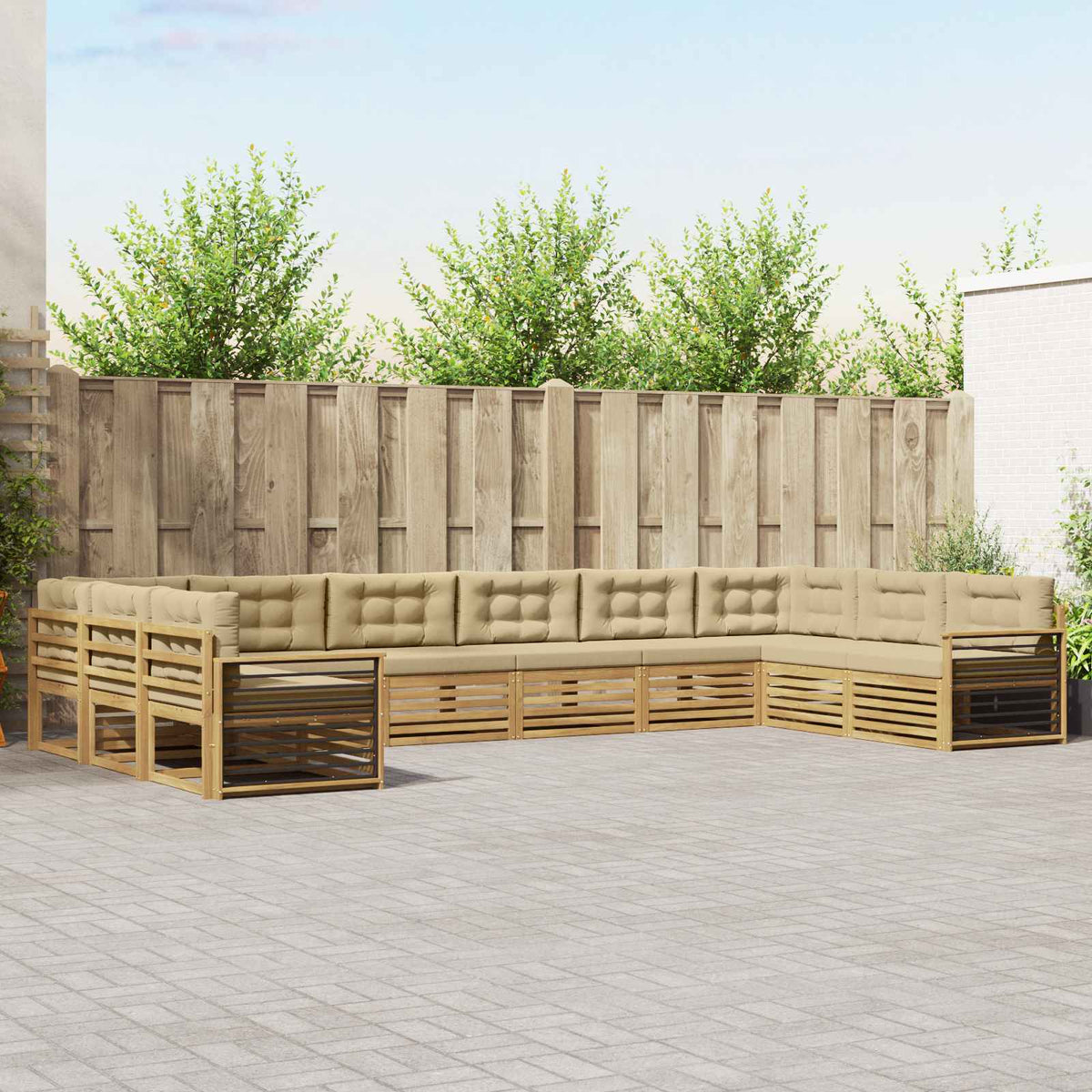 Sofa-Sets Massief Acaciahout is nu te koop bij PeponiXL, paradijselijk wonen!