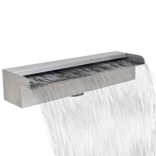 Zwembadwaterval rechthoekig 45 cm roestvrij staal is nu te koop bij PeponiXL, paradijselijk wonen!