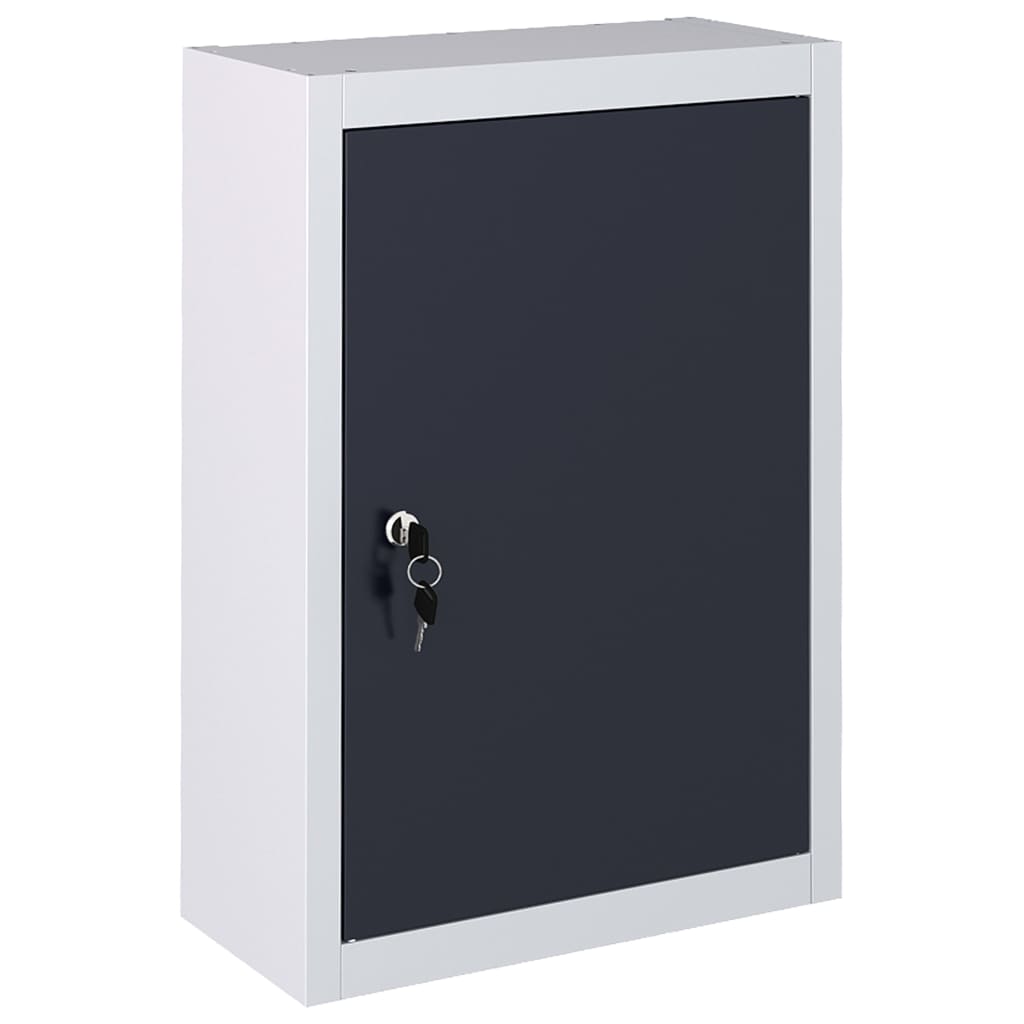 Gereedschapskast voor aan de wand metaal grijs en zwart is nu te koop bij PeponiXL, paradijselijk wonen!