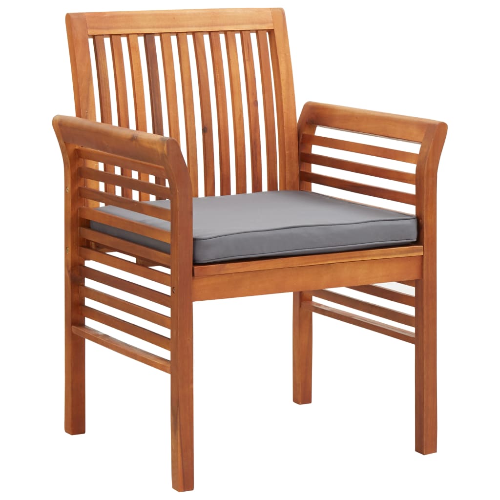 Tuinstoel met kussen massief acaciahout is nu te koop bij PeponiXL, paradijselijk wonen!