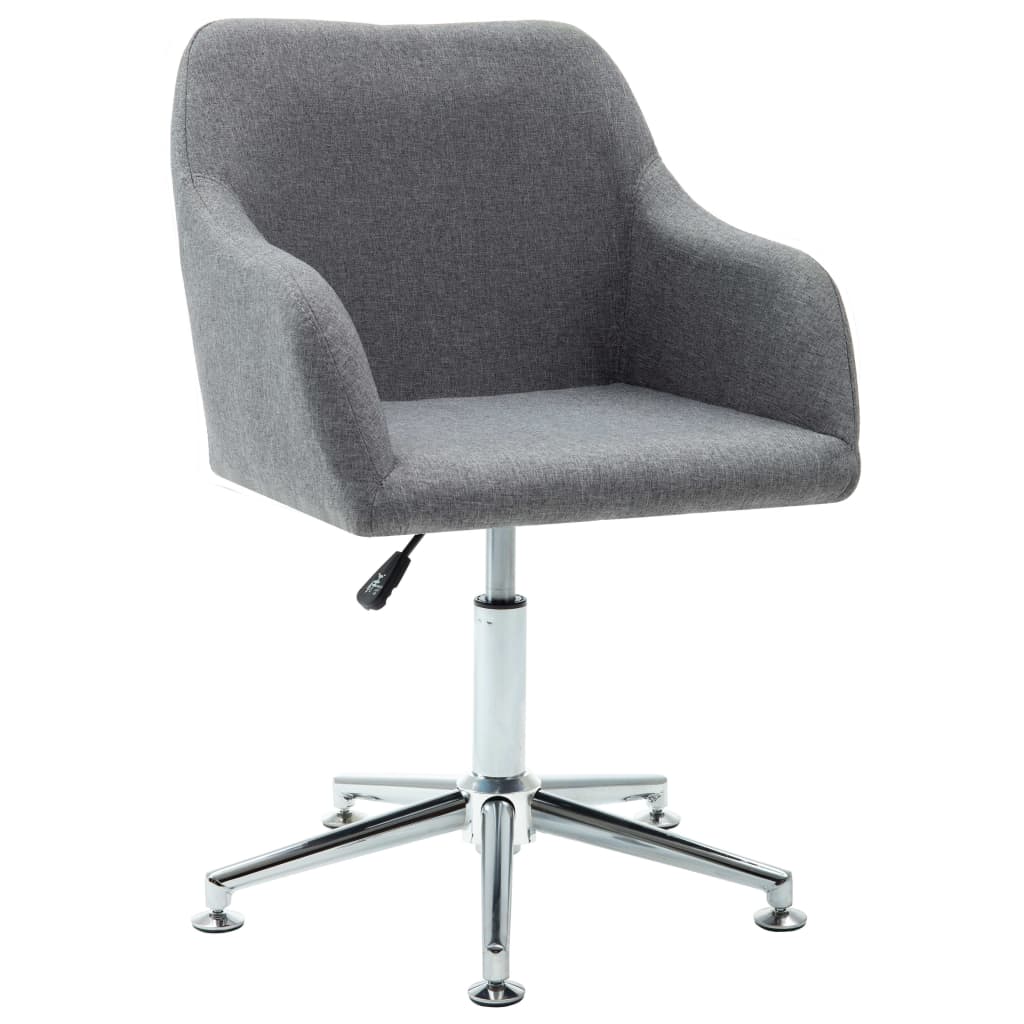 Eetkamerstoel draaibaar stof lichtgrijs is nu te koop bij PeponiXL, paradijselijk wonen!