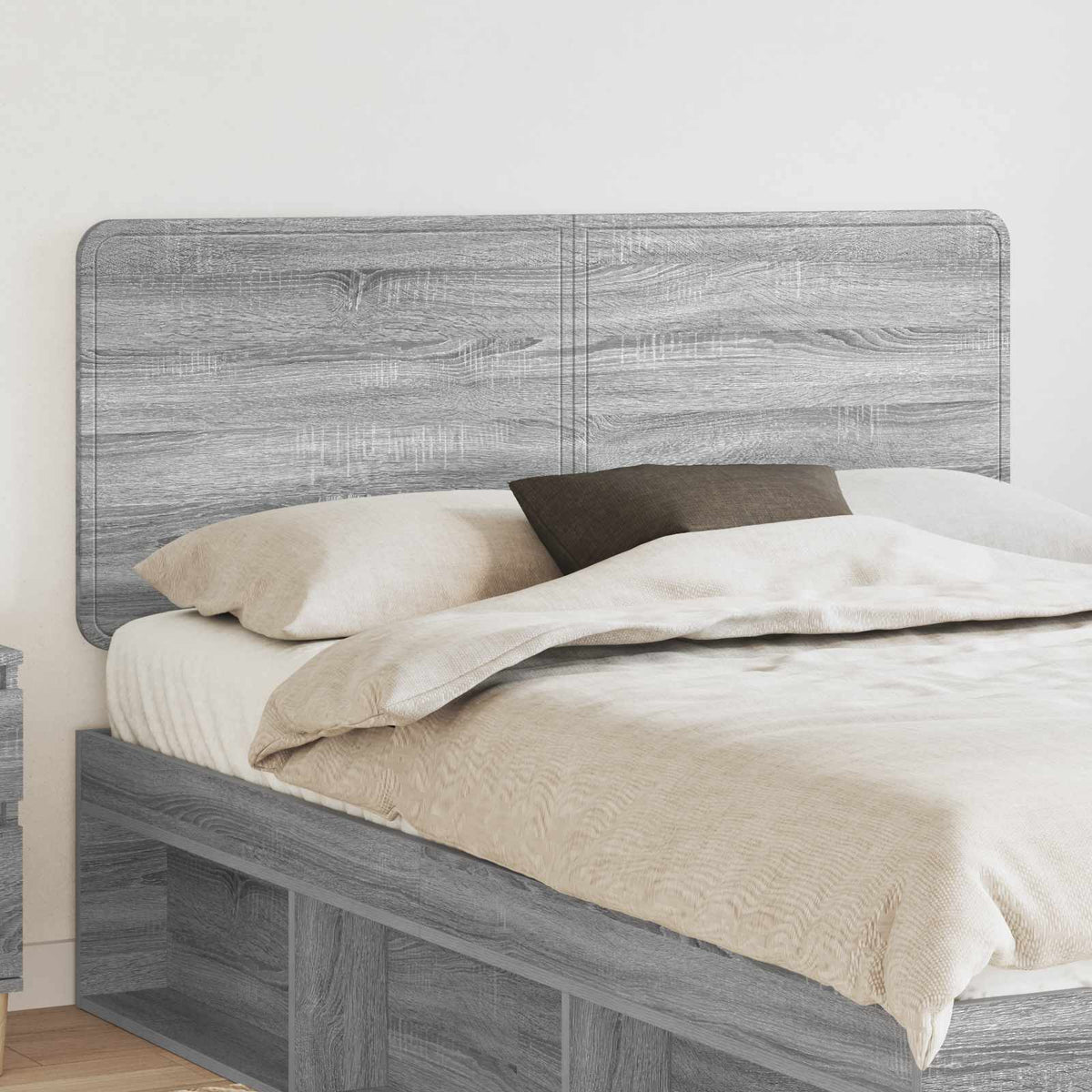 Hoofdbord Grijs Sonoma Bewerkt hout is nu te koop bij PeponiXL, paradijselijk wonen!