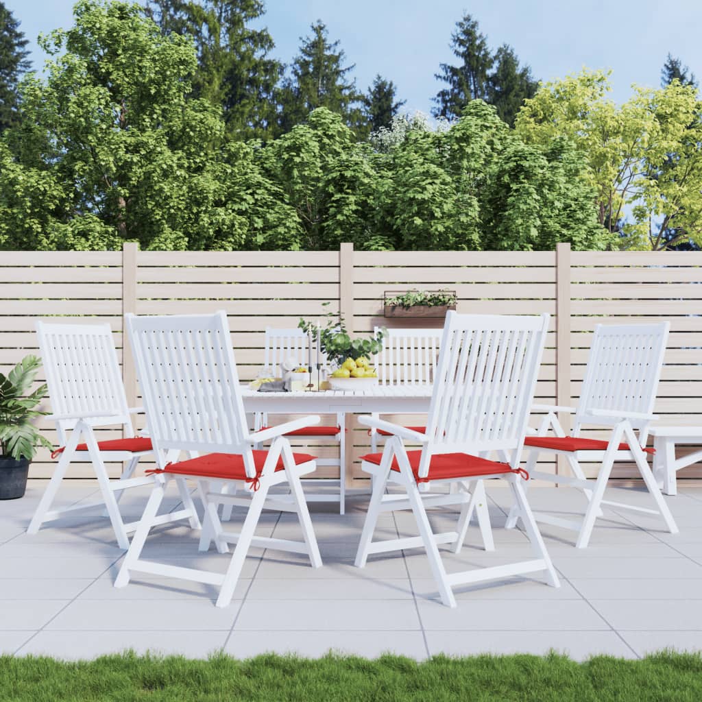 Tuinstoelkussens 6 st 50x50x4 cm oxford stof rood is nu te koop bij PeponiXL, paradijselijk wonen!