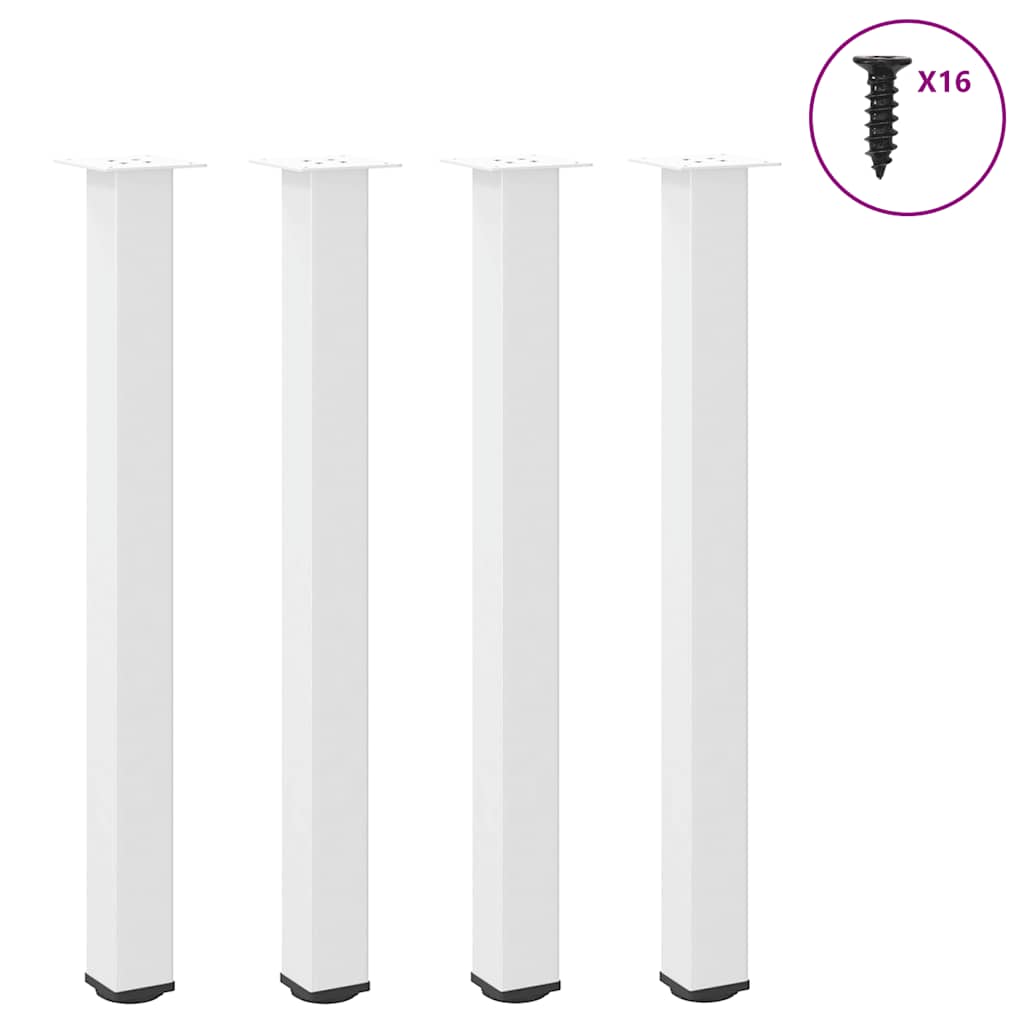 Bartafelpoten 4 st 100-102 cm staal wit is nu te koop bij PeponiXL, paradijselijk wonen!