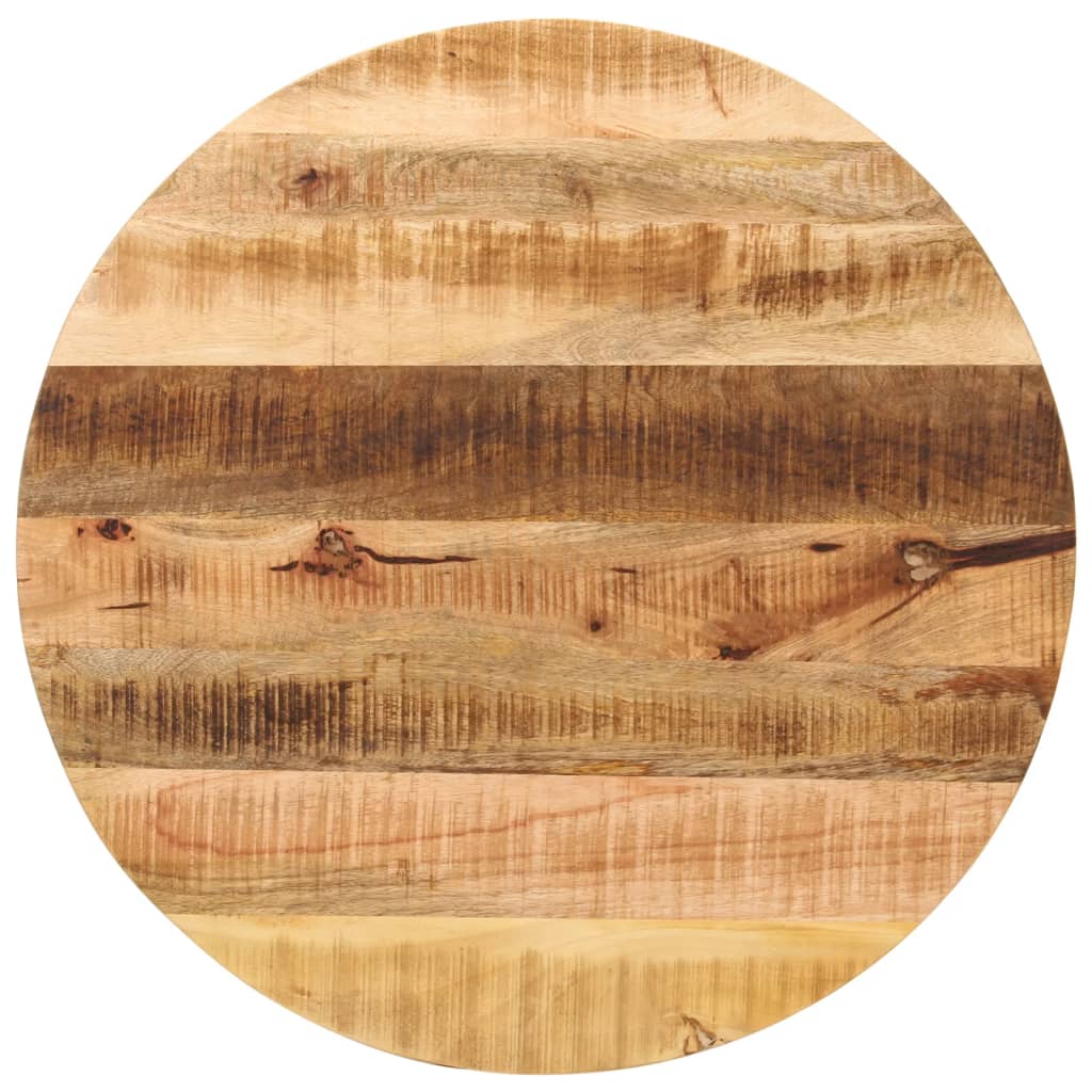 Tafelblad rond Ø 90x3,8 cm massief ruw mangohout is nu te koop bij PeponiXL, paradijselijk wonen!