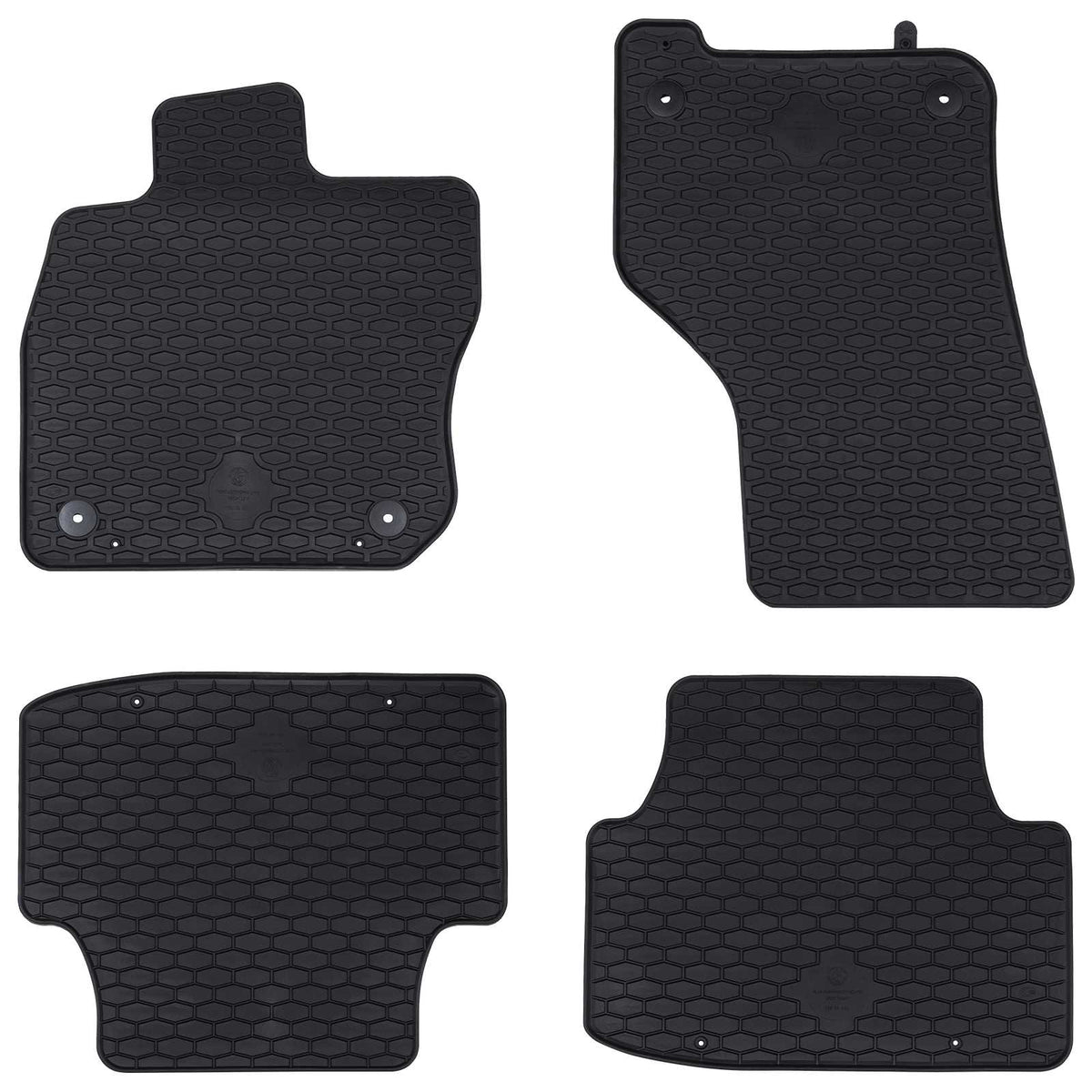 Autobodemmat 4 pcs Zwart Rubber is nu te koop bij PeponiXL, paradijselijk wonen!