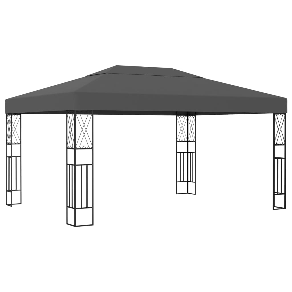Prieel 3x4 m stof antraciet is nu te koop bij PeponiXL, paradijselijk wonen!