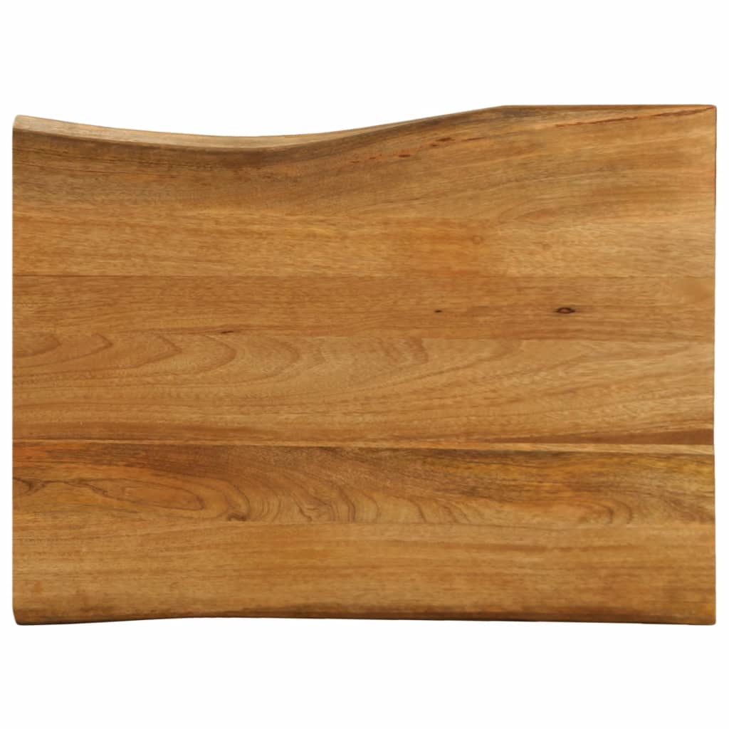 Tafelblad met natuurlijke rand 80x60x2,5 cm massief mangohout is nu te koop bij PeponiXL, paradijselijk wonen!