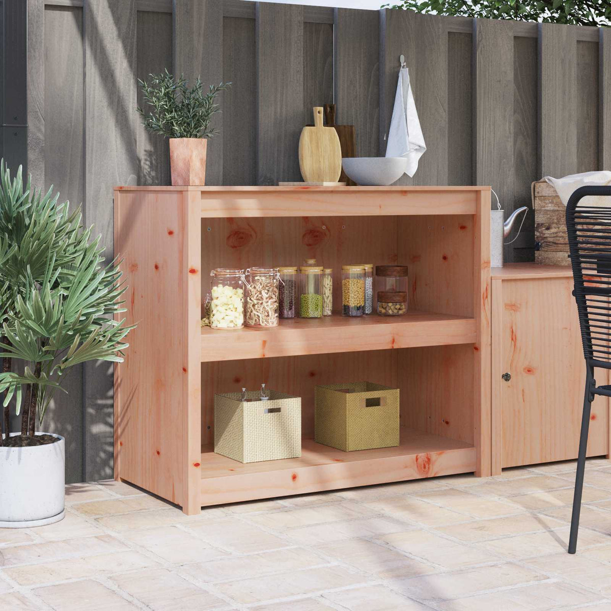 Keukenkast met plank MEPPEL Bruin Eiken 106 x 55 x 92 cm is nu te koop bij PeponiXL, paradijselijk wonen!