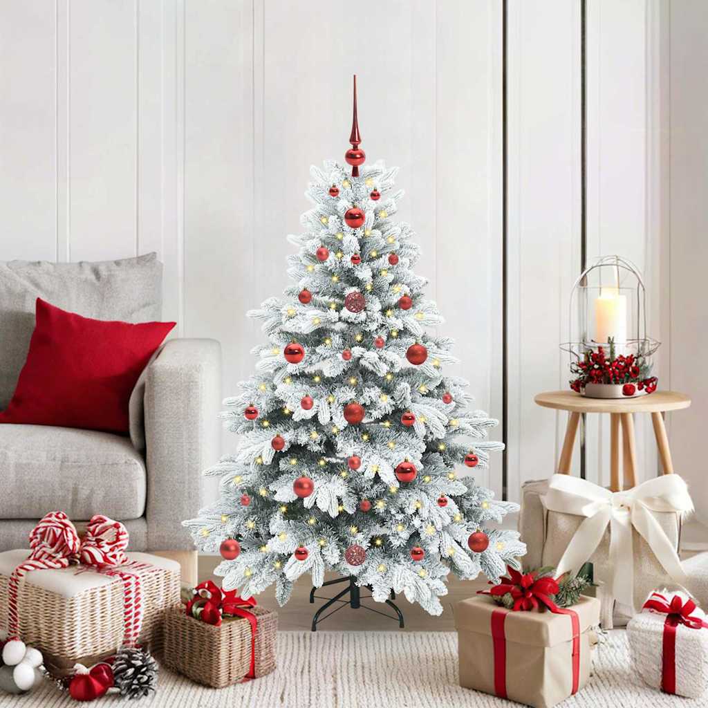 Kunstkerstboom met 150 LED met standaard Wit 120 cm PE en PVC is nu te koop bij PeponiXL, paradijselijk wonen!