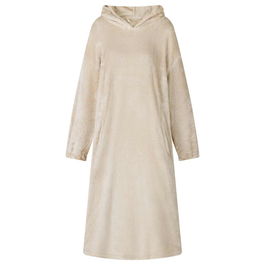 Deken hoodie Beige s Flanel is nu te koop bij PeponiXL, paradijselijk wonen!
