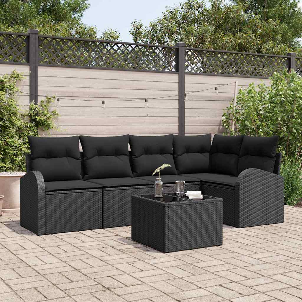 Bankstel met kussen Zwart Polyester is nu te koop bij PeponiXL, paradijselijk wonen!