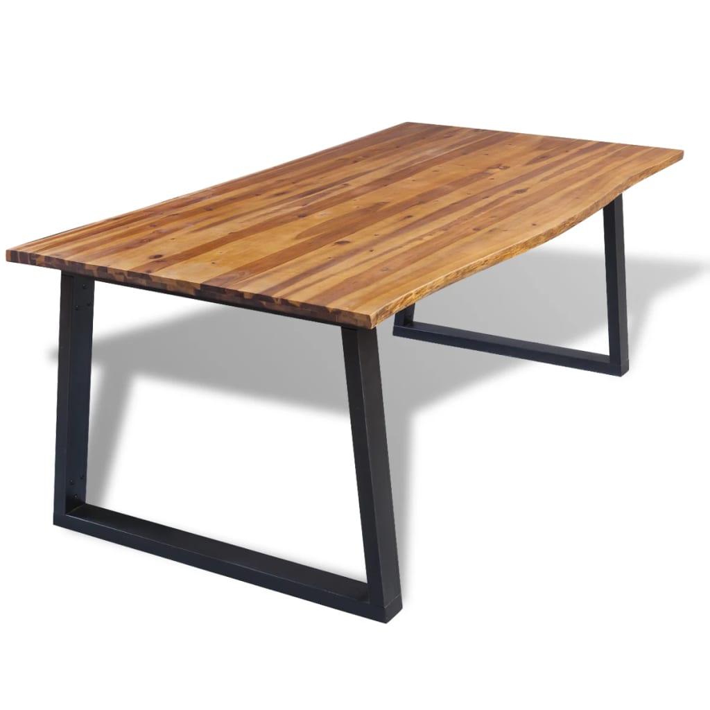 Eetkamertafel 200x90 cm massief acaciahout is nu te koop bij PeponiXL, paradijselijk wonen!