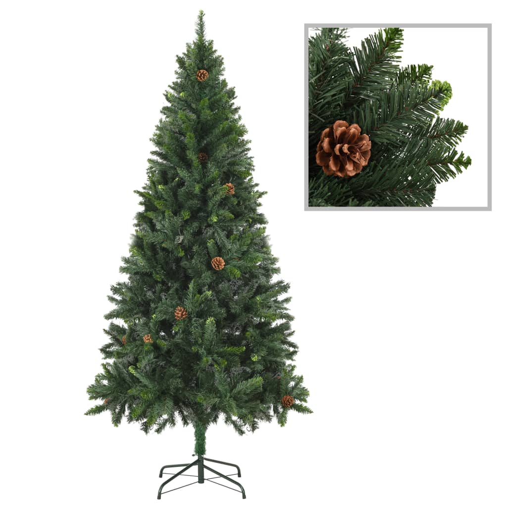Kunstkerstboom met dennenappels 180 cm groen is nu te koop bij PeponiXL, paradijselijk wonen!