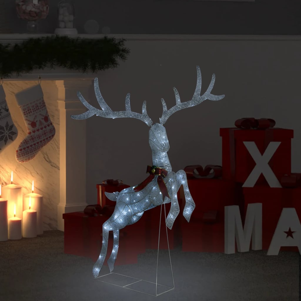 Kerstversiering vliegend rendier koudwit 120 LED's wit is nu te koop bij PeponiXL, paradijselijk wonen!