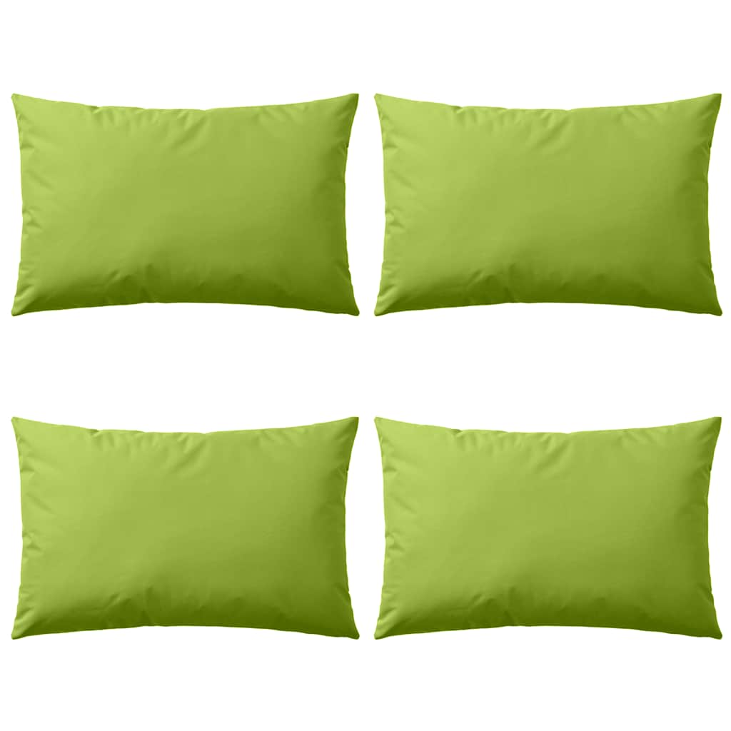 Buitenkussens 60x40 cm appeltjesgroen 4 st is nu te koop bij PeponiXL, paradijselijk wonen!