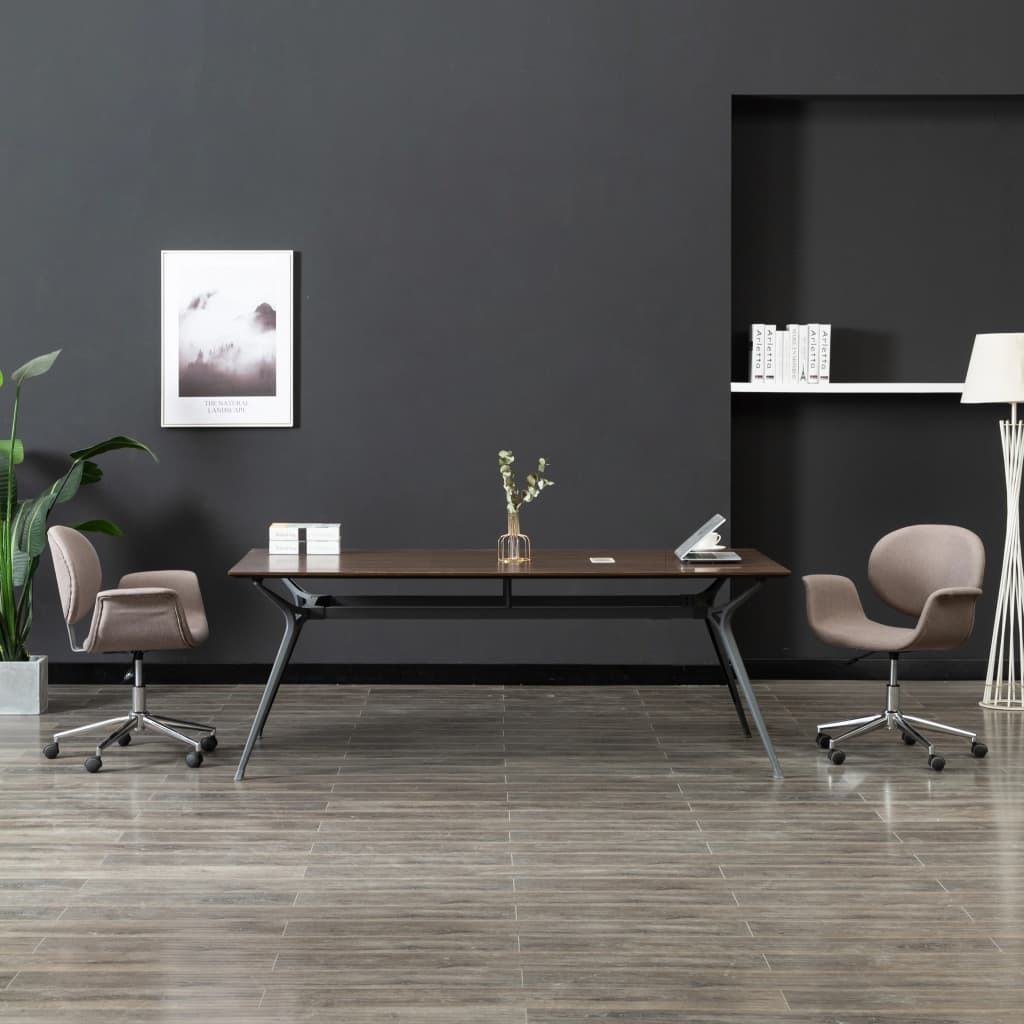 Kantoorstoel draaibaar stof taupe is nu te koop bij PeponiXL, paradijselijk wonen!