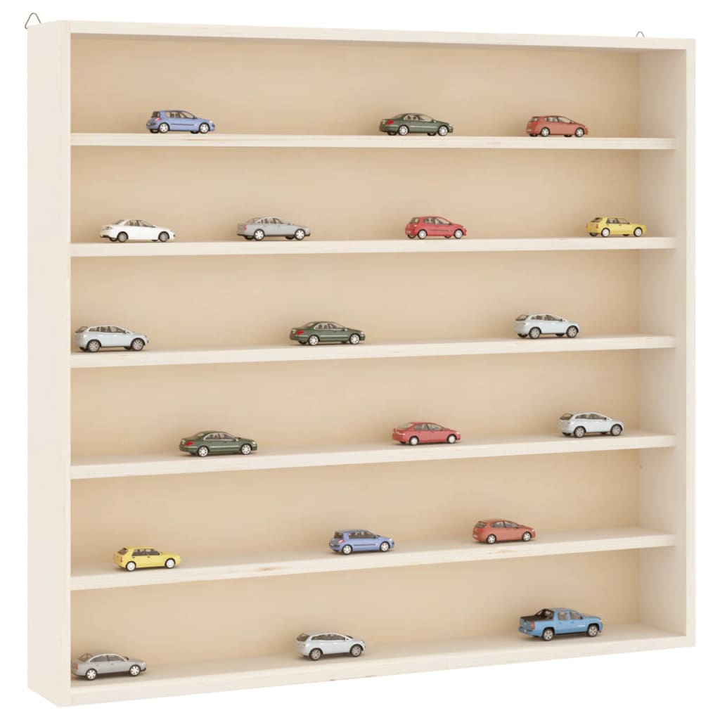 Houten verzamelvitrine met 6 planken 60x8,5x55 cm is nu te koop bij PeponiXL, paradijselijk wonen!