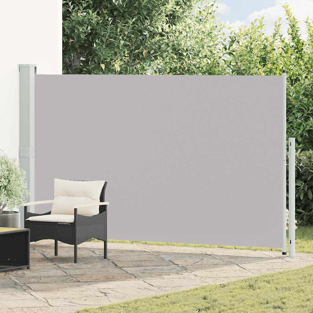 Tuinscherm uittrekbaar 180x300 cm grijs is nu te koop bij PeponiXL, paradijselijk wonen!