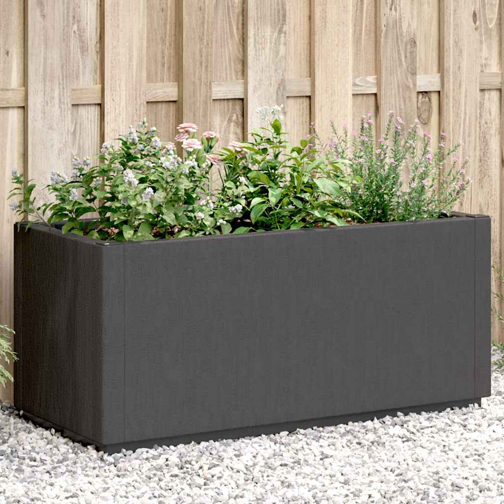 Plantenbak 80x36x35 cm polypropeen donkergrijs is nu te koop bij PeponiXL, paradijselijk wonen!